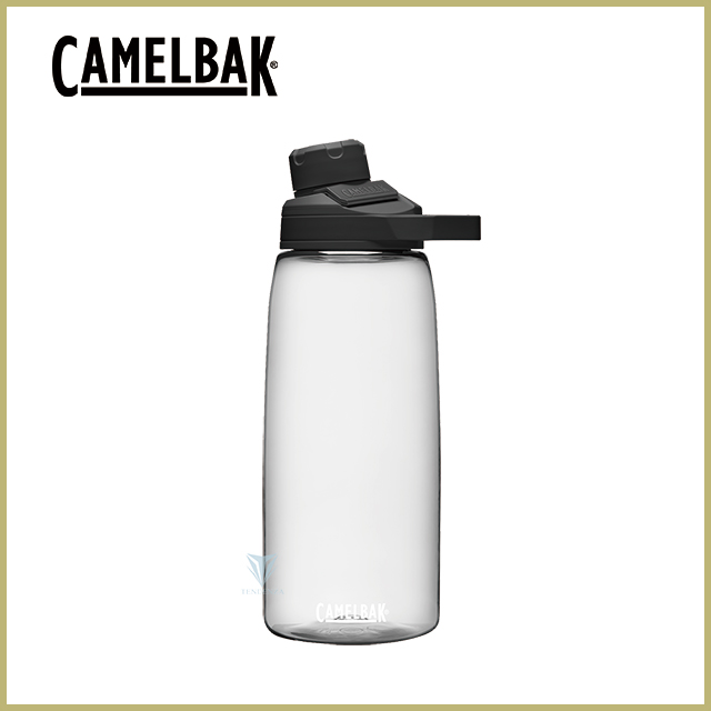 [CamelBak 1000ml Chute Mag戶外運動水瓶 晶透白