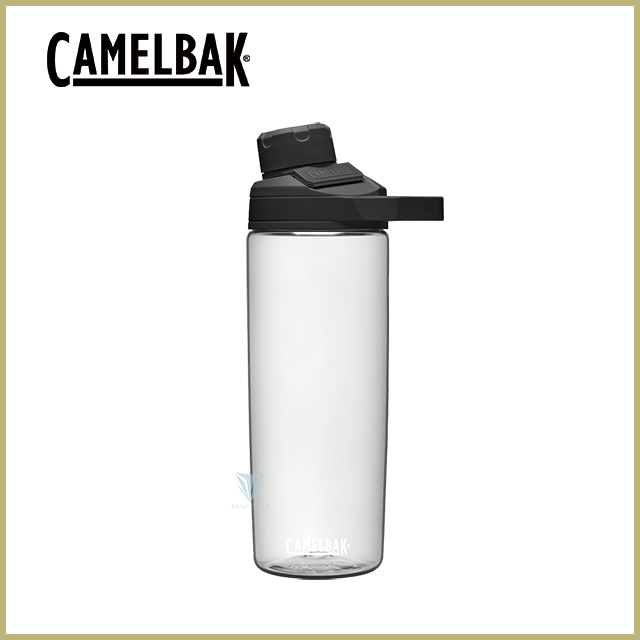 [CamelBak 600ml Chute Mag戶外運動水瓶 晶透白