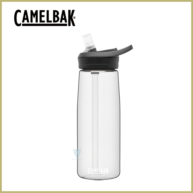[CamelBak 750ml eddy+多水吸管水瓶 晶透白