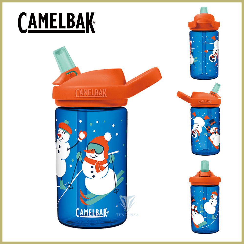 [CamelBak 400ml eddy+ kids兒童吸管運動水瓶-雪人雪橇