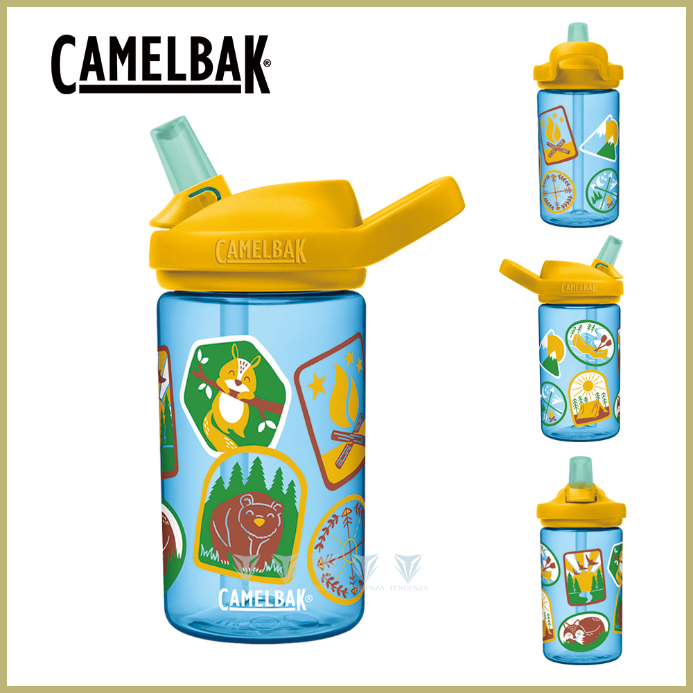 CamelBak 400ml eddy+ kids兒童吸管運動水瓶-叢林探索