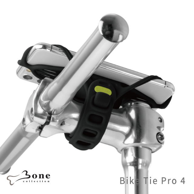 Bone / 單車手機龍頭綁四代(龍頭適用) Bike Tie Pro 4 黑/紅 (單車配件、手機支架，單車手機架)