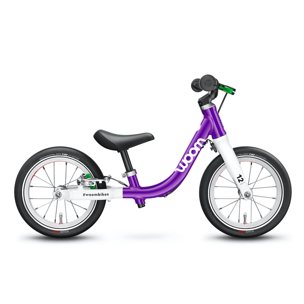 woom｜woom1 滑步車-紫/12吋/煞車設計/低跨點