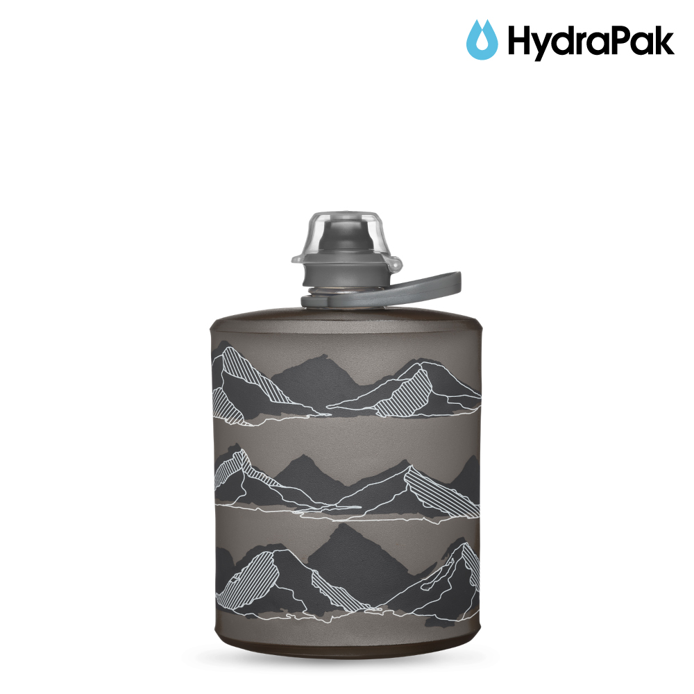 HydraPak Stow Mountain 500ml 軟式水壺 / 遠古灰