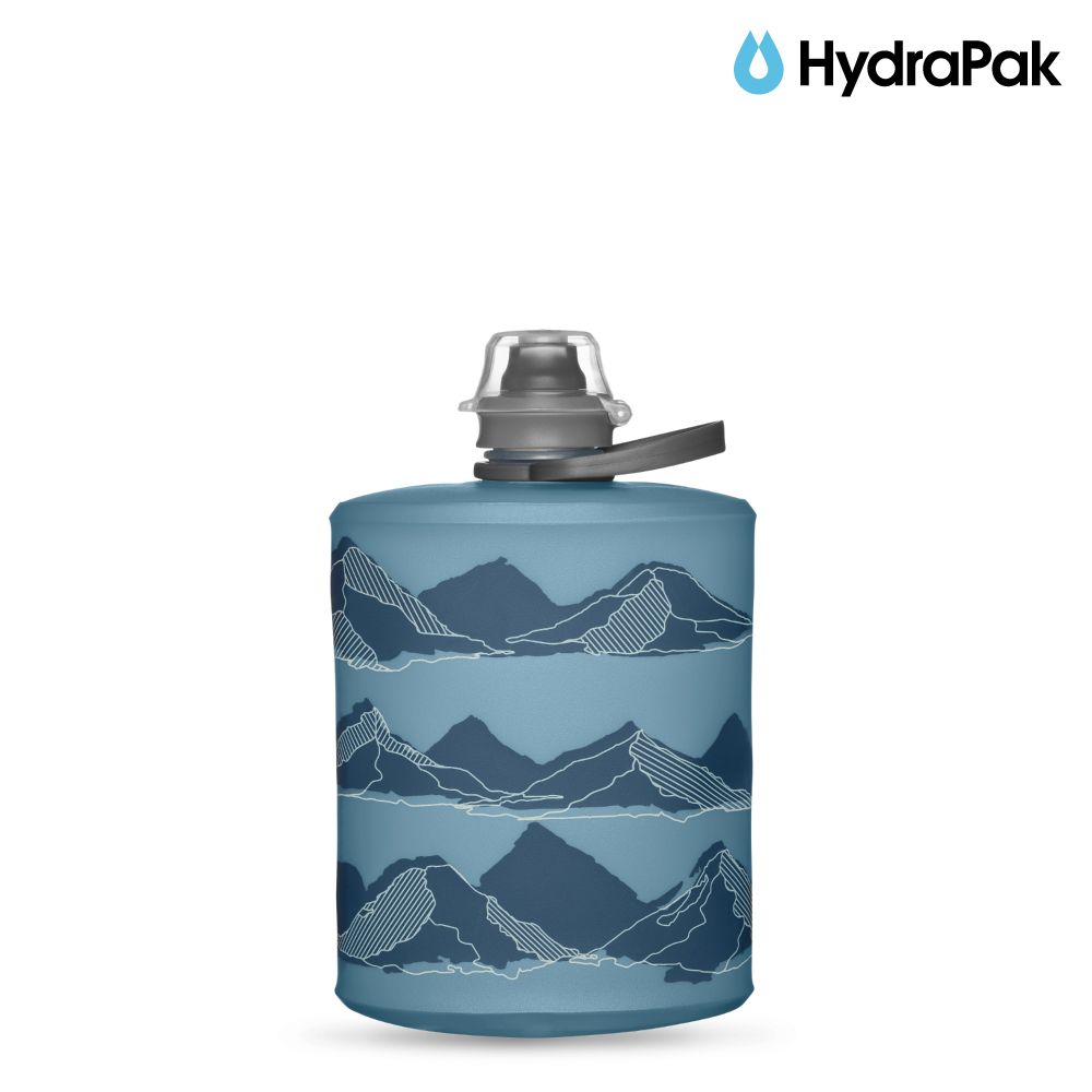 HydraPak Stow Mountain 500ml 軟式水壺 / 湖水藍