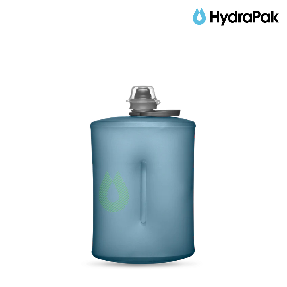 HydraPak Stow 1L 軟式水壺 / 湖水藍