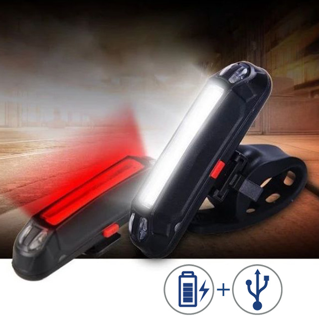MACHFALLY 高效能充電式自行車雙色警示燈 (紅白光)