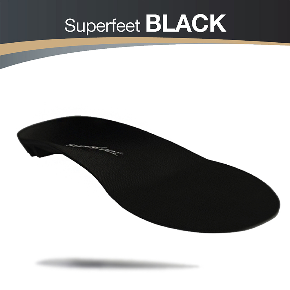 【美國SUPERfeet】健康超級鞋墊-黑色C