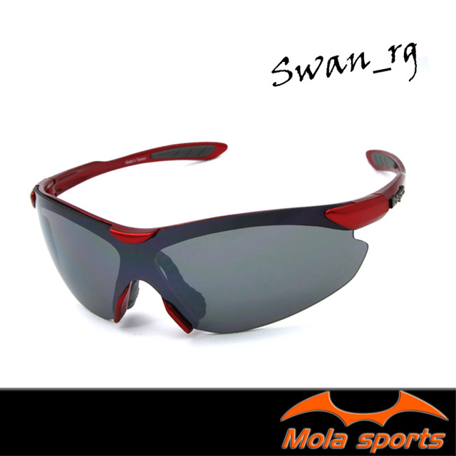 MOLA SPORTS摩拉運動太陽眼鏡 超輕 男女可戴 UV400 跑步 高爾夫 自行車- Swan_rg