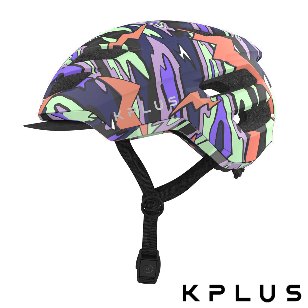 KPLUS 單車安全帽C系列城市休閒RANGER Helmet-霧霓虹色