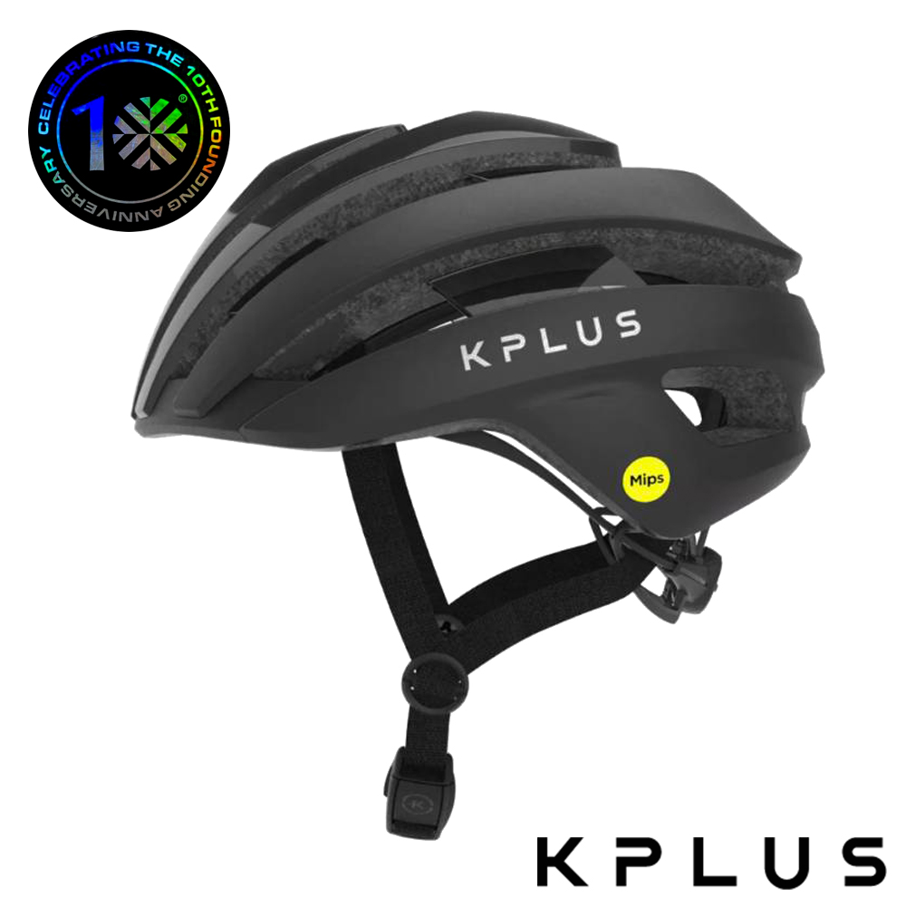 KPLUS 單車安全帽公路競速系列 可拆洗Mips Air Node系統AURA Helmet-珠光黑