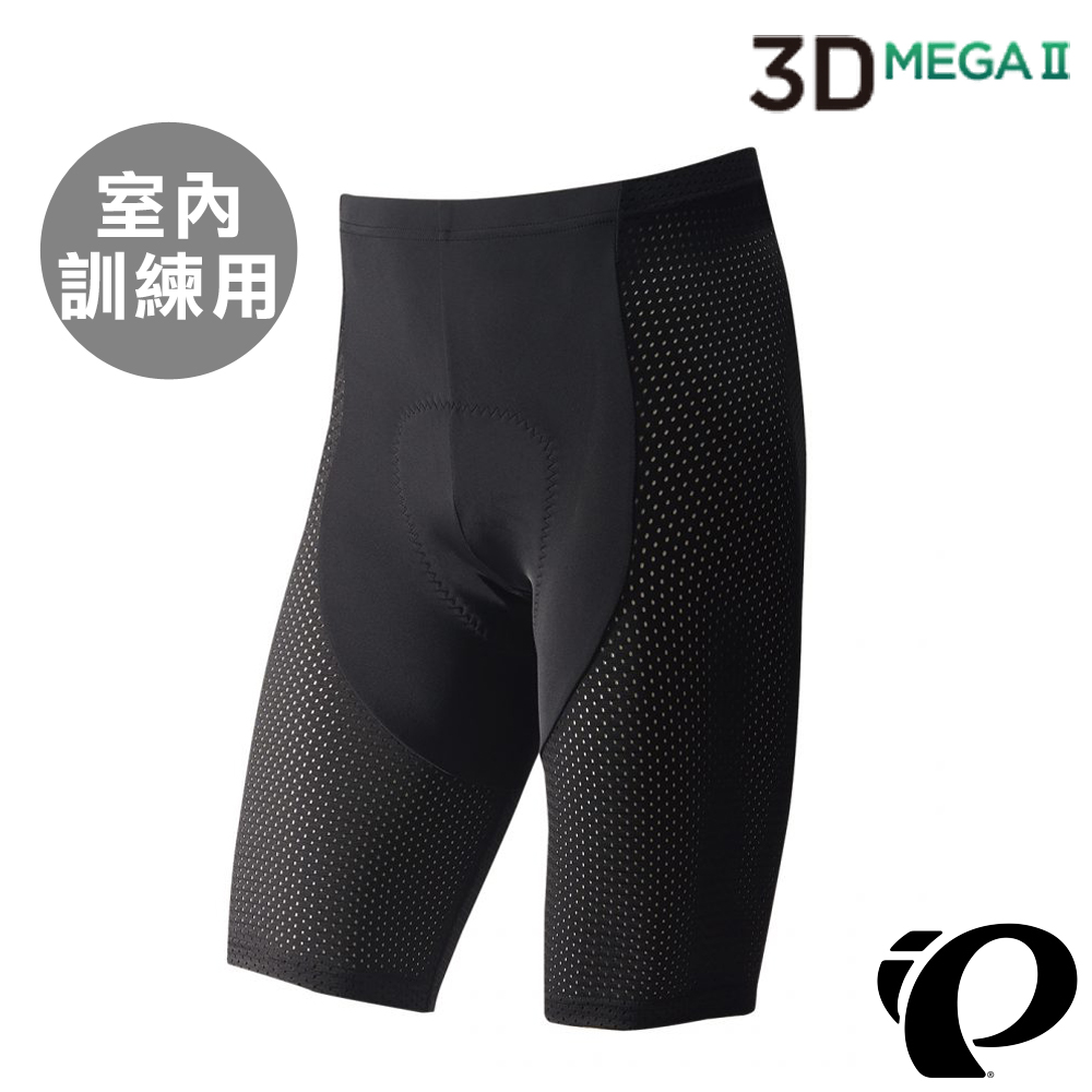 《PEARL iZUMi》3D特厚褲墊 男短車褲 室內訓練用 黑 231MEGAII-2 22