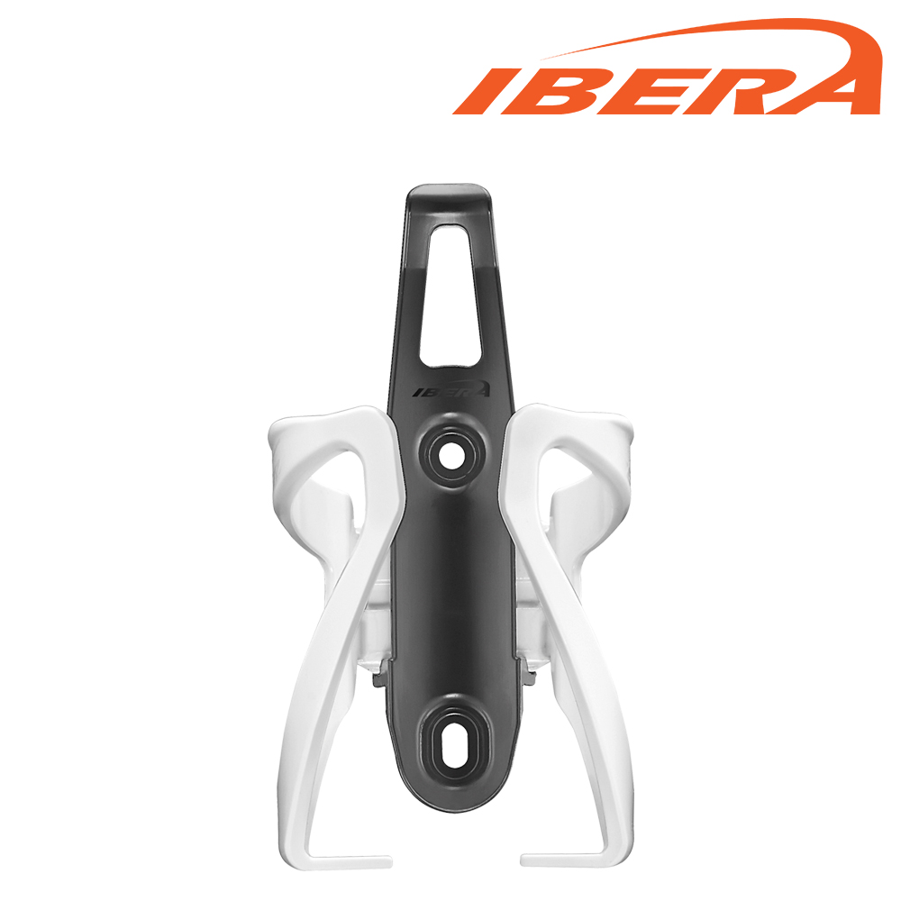 【IBERA】調整式自行車水壺架BC17-白色