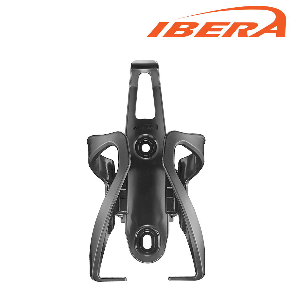 【IBERA】調整式自行車水壺架BC17-黑色