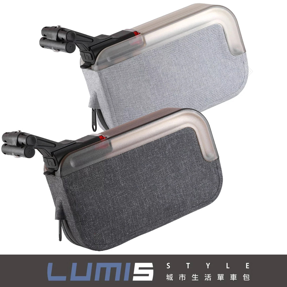 LUMIS 含3模式140流明IPX4防水USB充電警示燈簡約城市單車包/座墊包