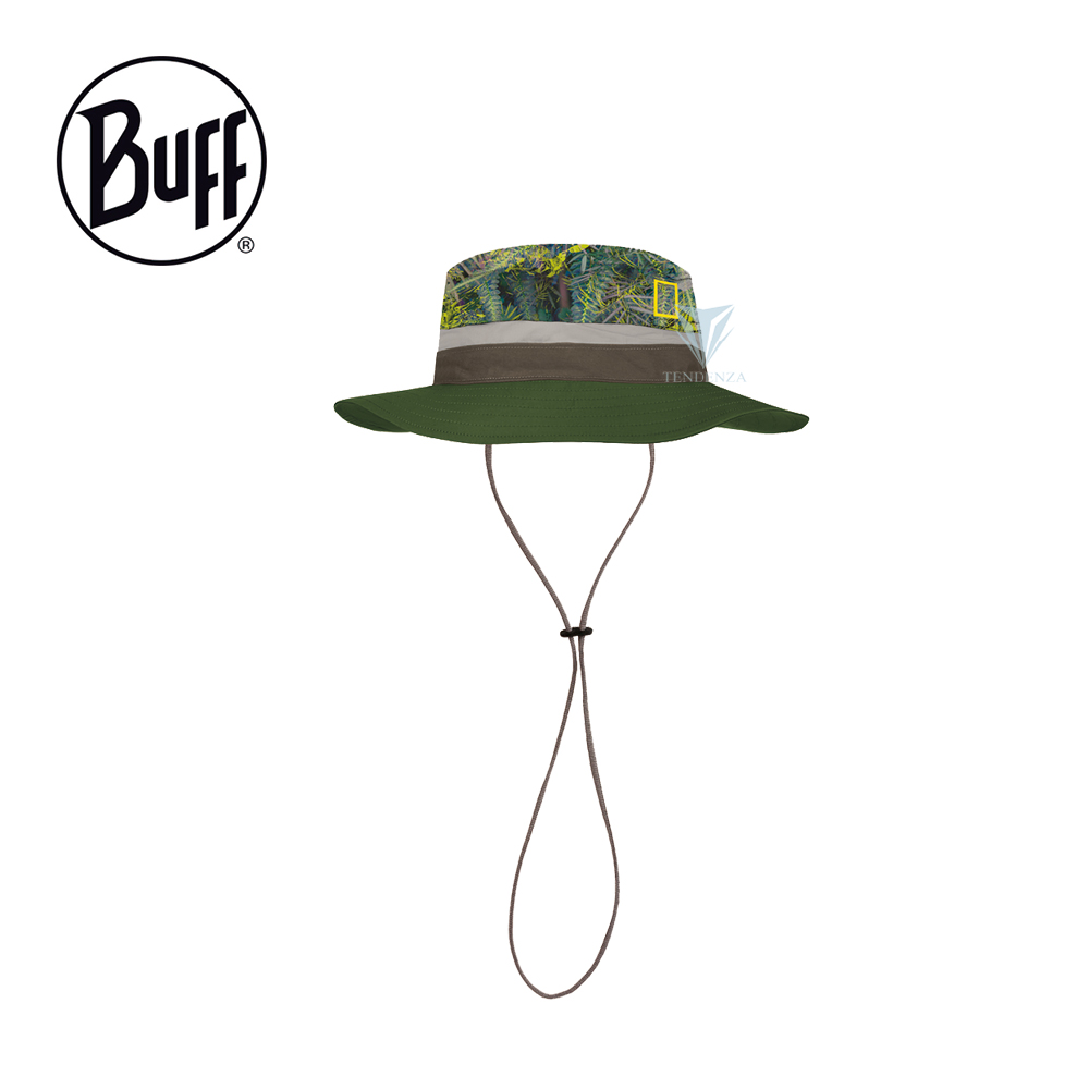 BUFF BF125380 可收納圓盤帽-國家地理頻道-綠色秘林
