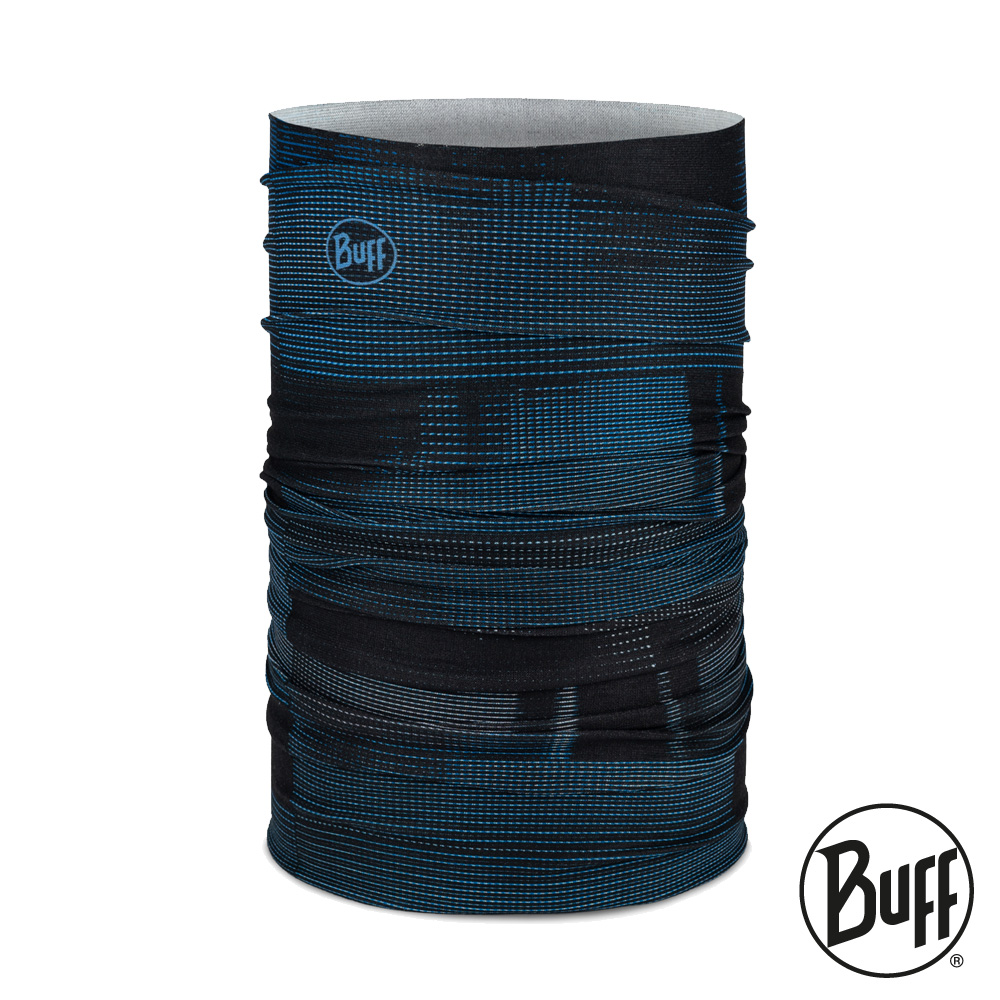 《BUFF》Coolnet 抗UV頭巾-夜藍流線 BF133640-779