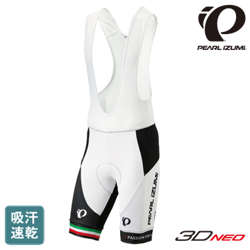【Pearl izumi】T263-3D-34 日本進口 吸汗速乾設計款男吊帶短車褲 黑白