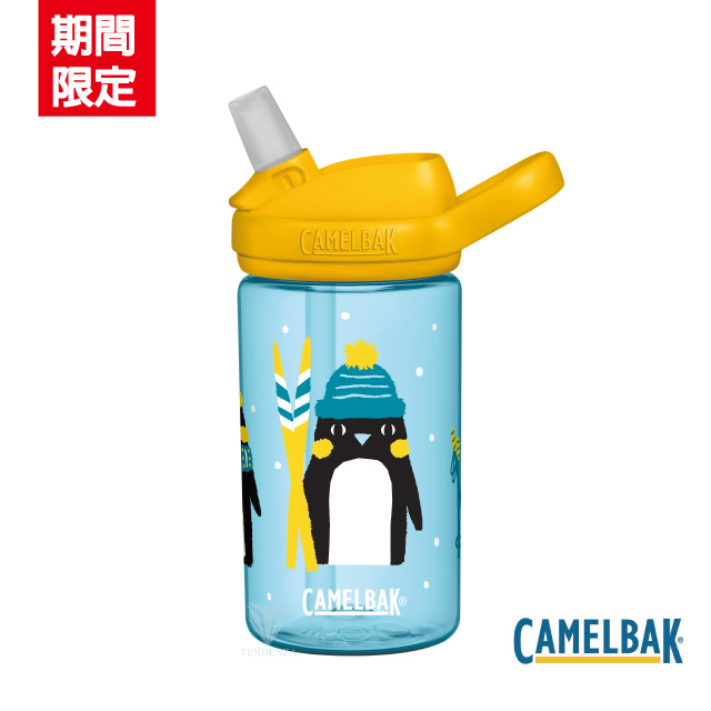 CamelBak CB2452405141 - 400ml eddy+ 兒童吸管運動水瓶 企鵝滑雪隊