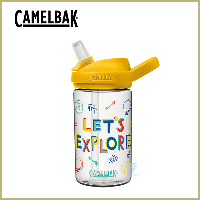 CamelBak 400ml eddy+ kids兒童吸管運動水瓶-探險旅程