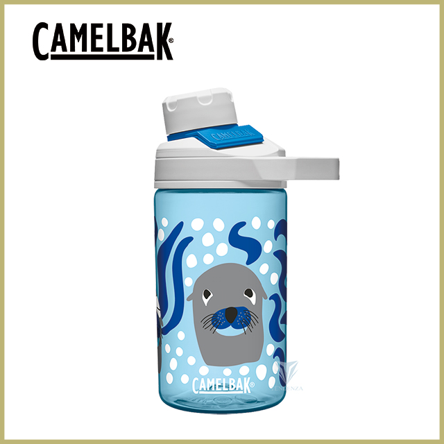 CamelBak 400ml Chute Mag兒童戶外運動水瓶-好奇海獅