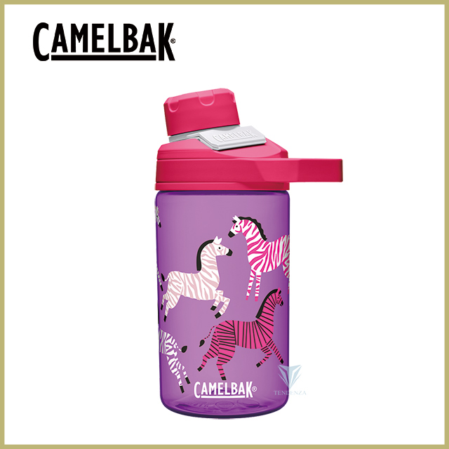 CamelBak 400ml Chute Mag兒童戶外運動水瓶-炫彩斑馬