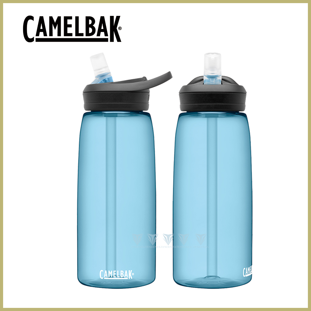 CamelBak 1000ml eddy+多水吸管水瓶 透藍