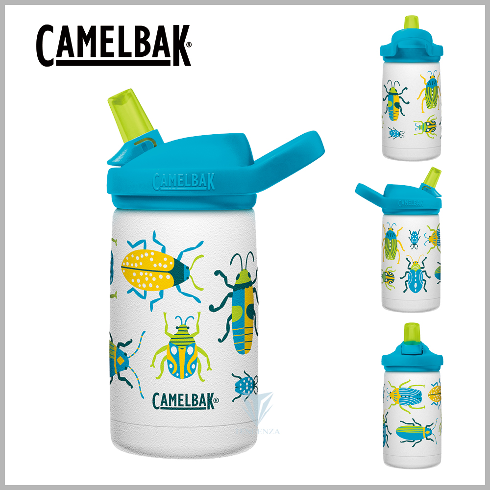 CamelBak 350ml eddy+ kids兒童吸管不鏽鋼保溫瓶(保冰)-昆蟲世界