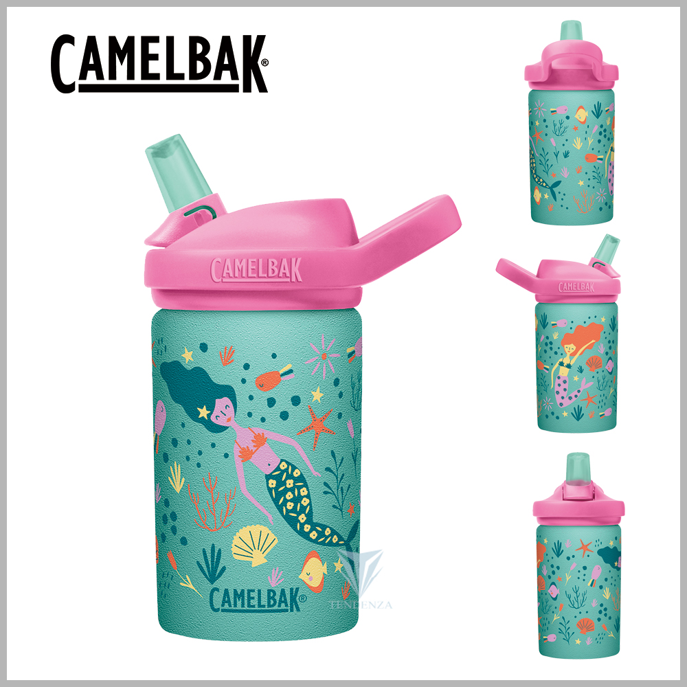CamelBak 400ml eddy+ kids兒童吸管單層不鏽鋼瓶-美人魚王國