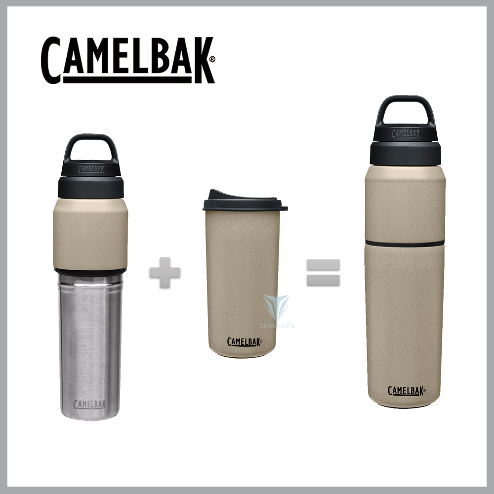 CamelBak 650ml MultiBev 二合一不鏽鋼隨行保溫瓶(保冰)-淺沙漠