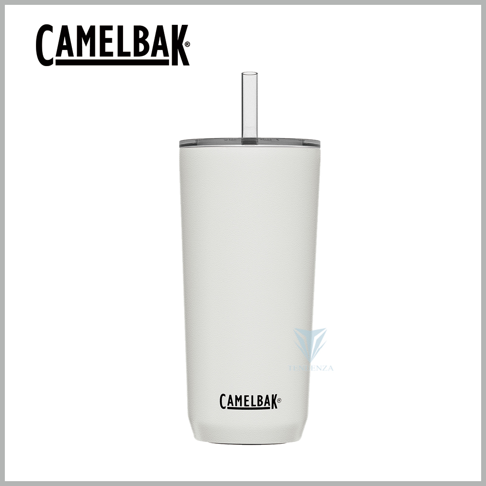 CamelBak 600ml Straw Tumbler 雙層不鏽鋼吸管杯(保冰) 經典白