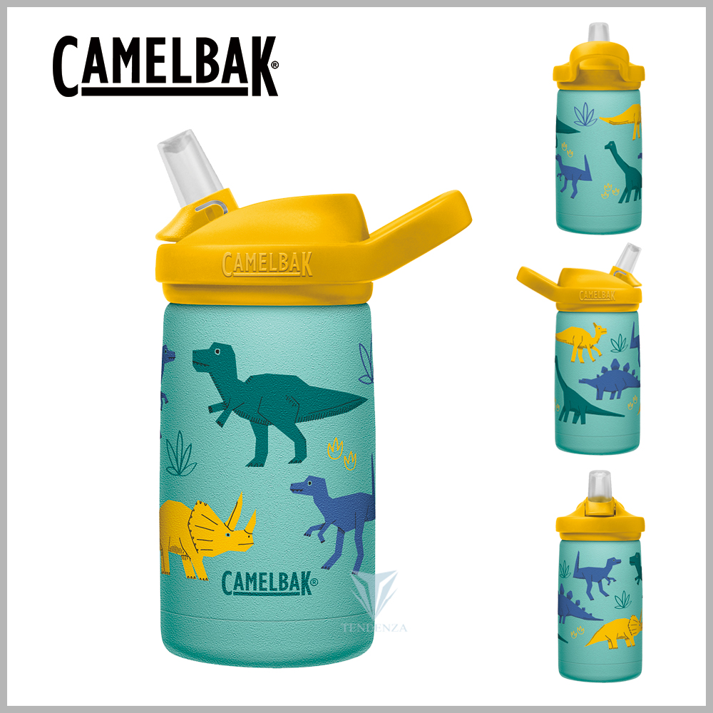CamelBak 350ml eddy+ kids兒童吸管不鏽鋼保溫瓶(保冰)-恐龍大軍