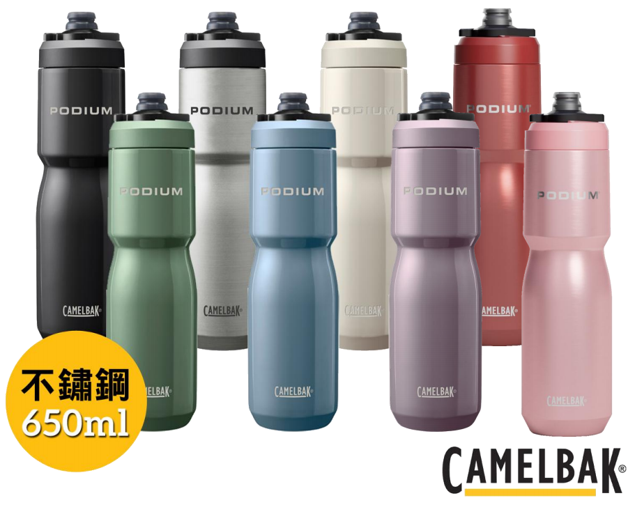《CAMELBAK》Podium競速不鏽鋼真空保冰單車水瓶 650ml