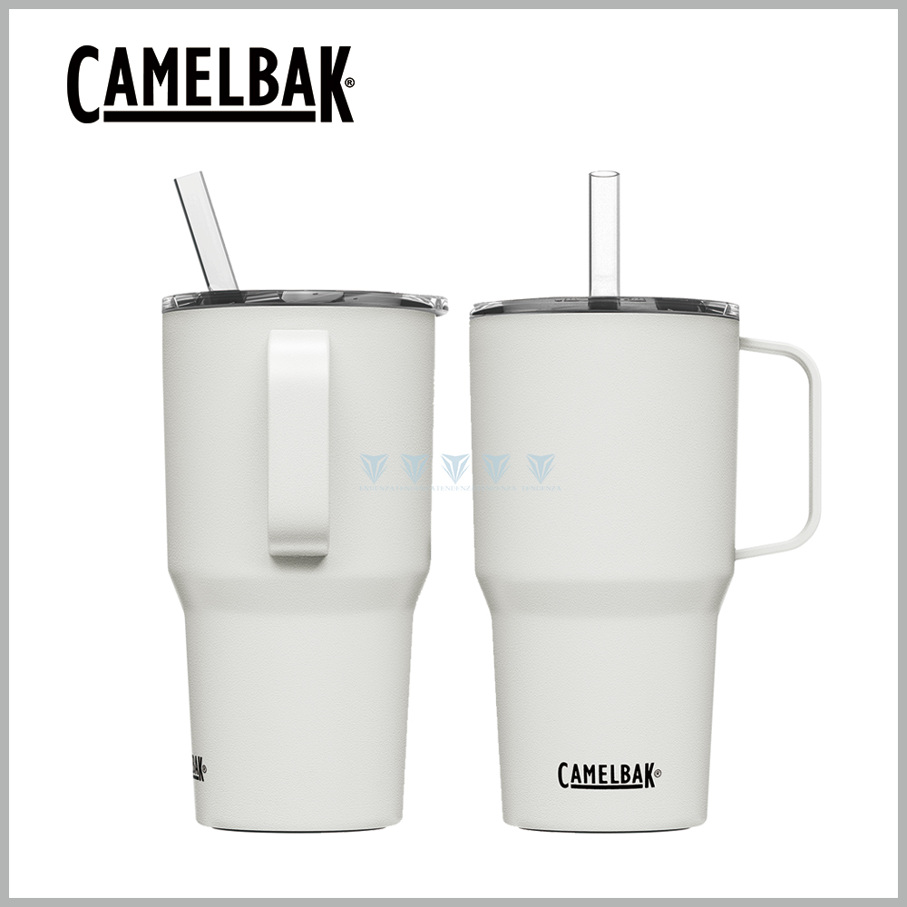 CamelBak 710ml Straw Mug 雙層不鏽鋼吸管馬克杯(保冰) 經典白