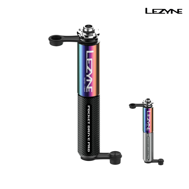 【LEZYNE】160 PSI POCKET DRIVE PRO 141MM 電鍍彩虹