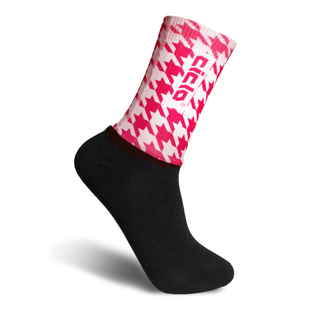 【CICLO】SOCKS車襪 - THOUSAND BIRD千鳥紋(NO.125) - PINK粉紅