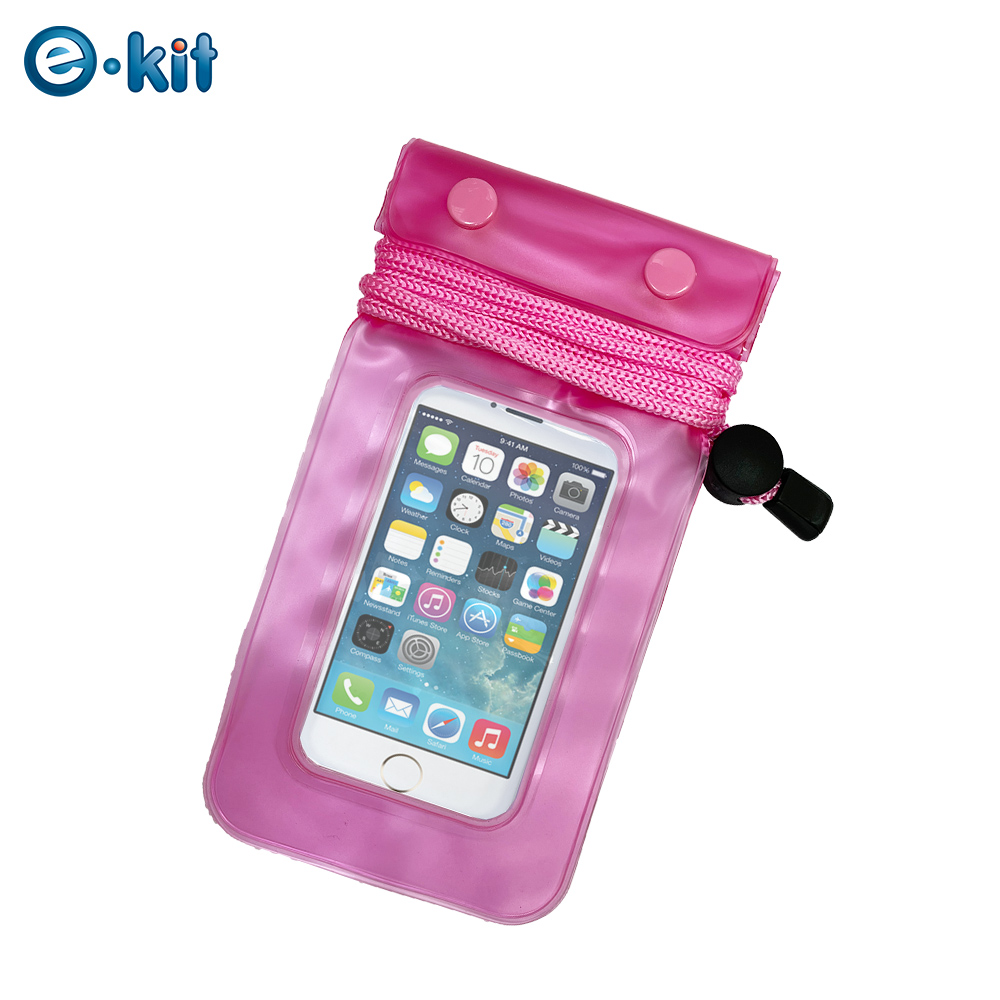 逸奇e-Kit 手機專用/戶外休閒防水袋/1米保護套-粉色 SJ-B009_PK
