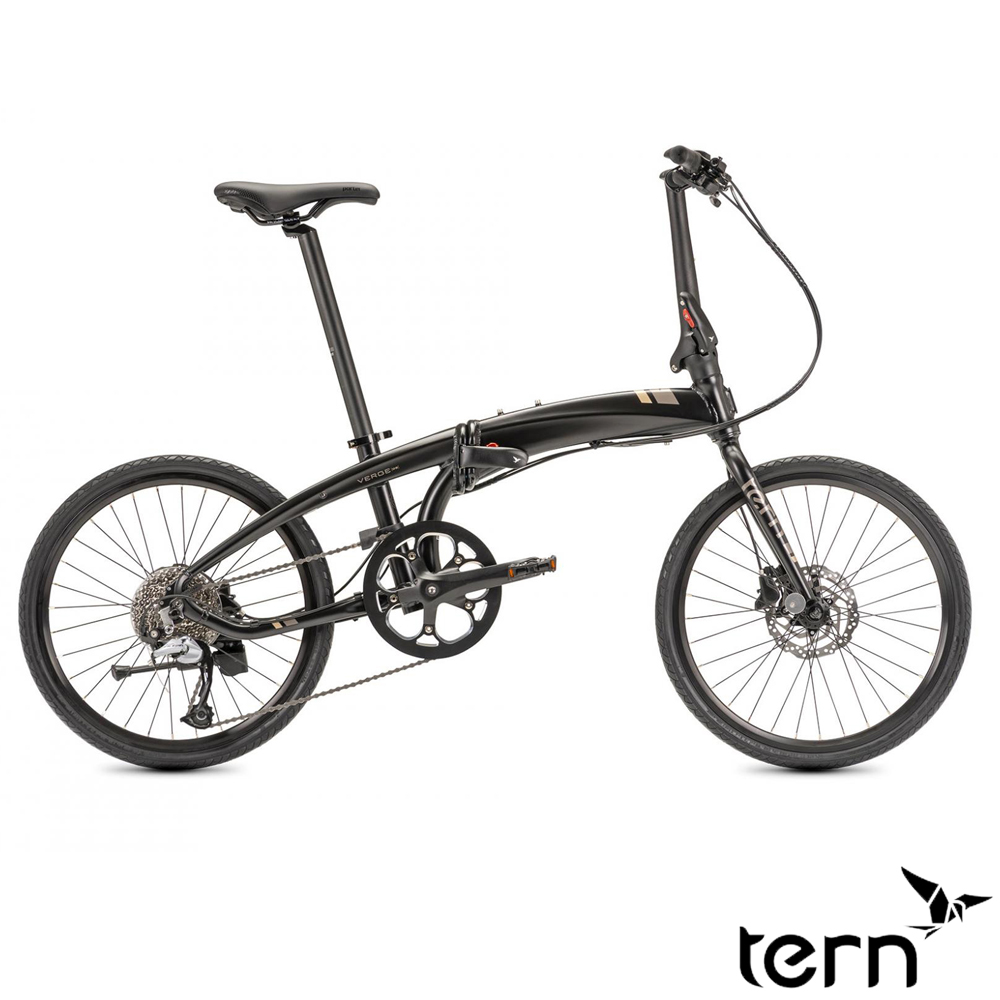 Tern Verge D9 20吋451輪組9速1x傳動系統鋁合金折疊單車-鍛光黑