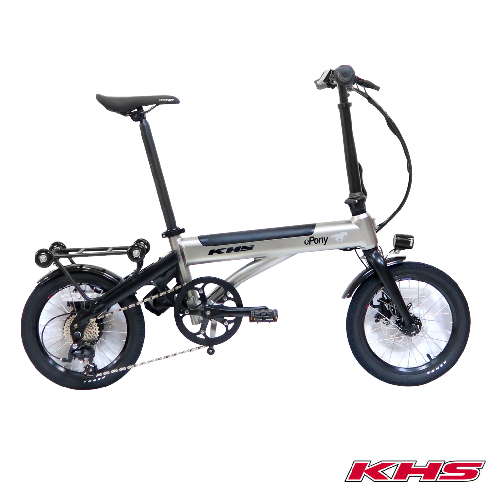 【KHS 功學社】epony電小馬 16吋8速5段電助力折疊電動輔助腳踏車-共3色