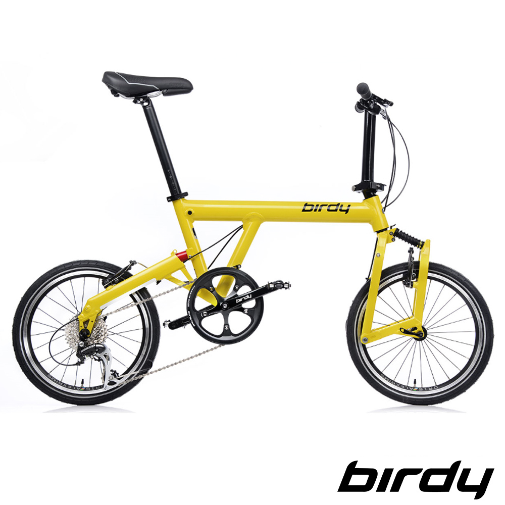 Birdy NewClassic 8速18吋鋁合金經典圓管摺疊單車/小折-閃耀黃