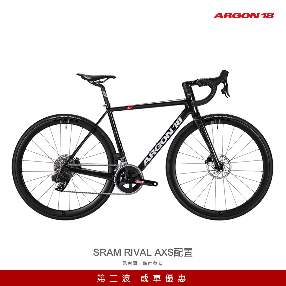 【ARGON18】第二波成車優惠-GALLIUM CS DISC 碳纖維公路自行車-SRAM RIVAL AXS配置-亮黑