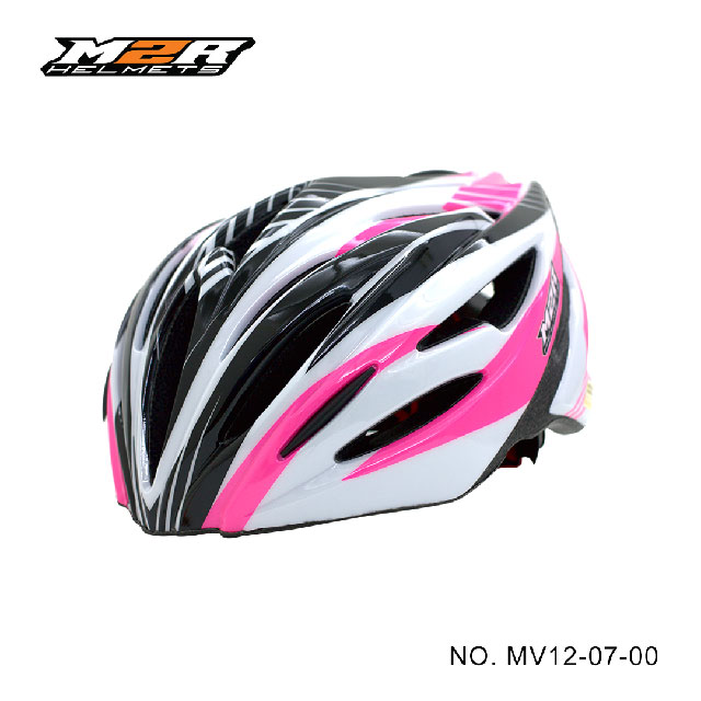 全新福利品【M2R】 專業自行車安全帽-白粉 MV12-07-00