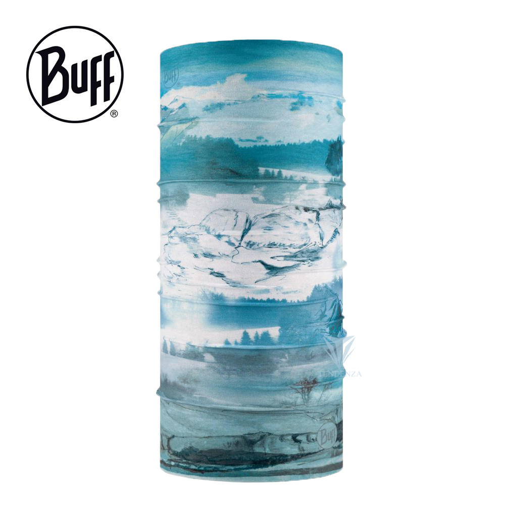 [BUFF BF129795 經典頭巾 Plus - 藍山白雪