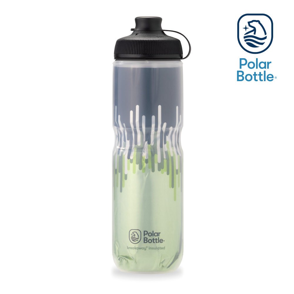 Polar Bottle 24oz MUCK 雙層保冷噴射水壺 ZIPPER 草綠