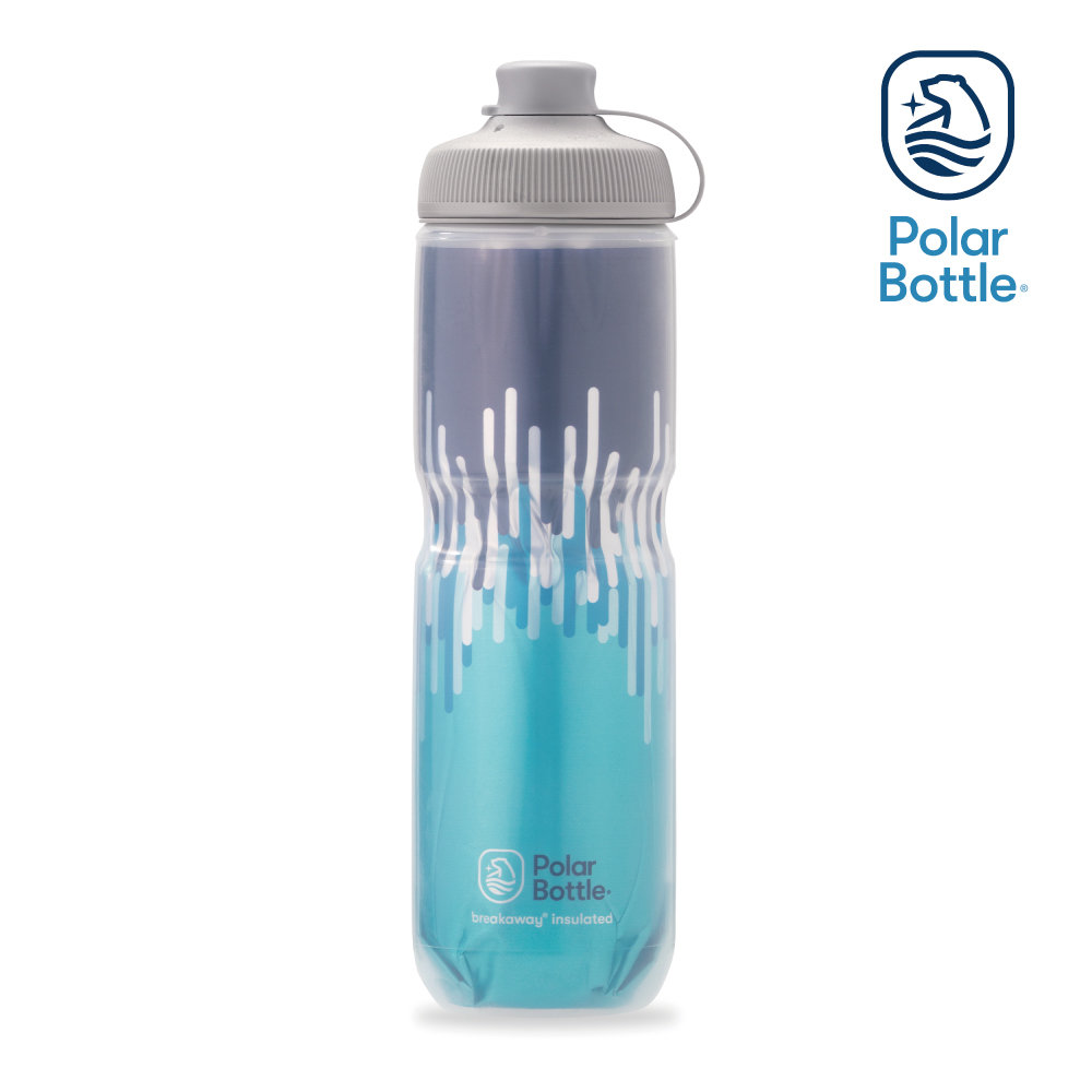 Polar Bottle 24oz MUCK 雙層保冷噴射水壺 ZIPPER 水藍