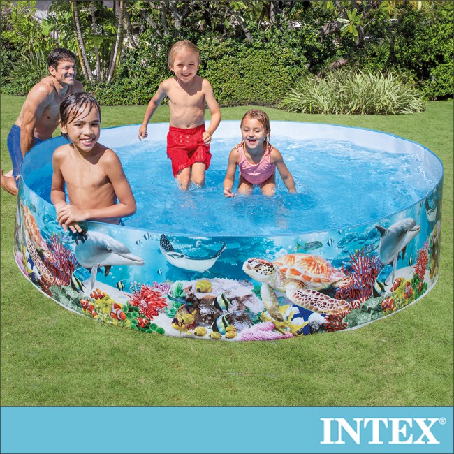 INTEX 免充氣幼童戲水游泳池直徑244cm