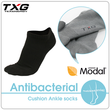 TXG長效性抗菌氣墊踝襪-3雙入