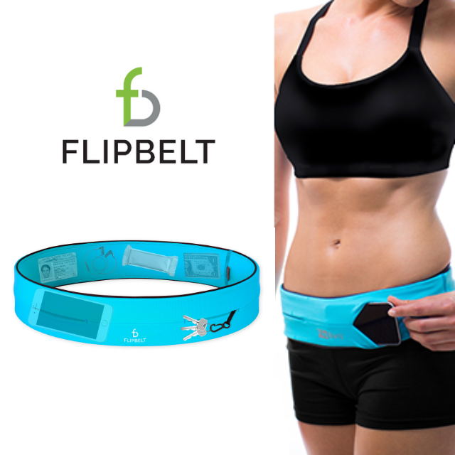 FlipBelt 飛力跑運動腰帶 - 水藍色