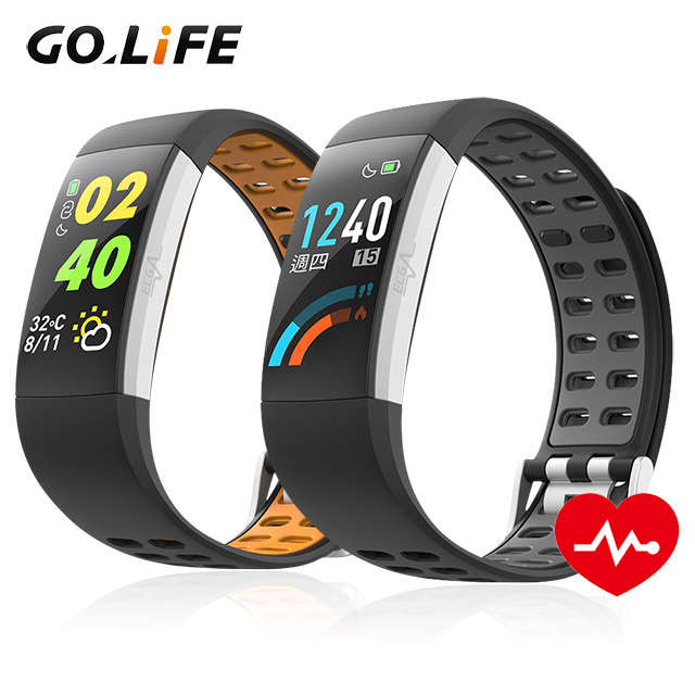 GOLiFE Care3 藍芽智慧全綵觸控心率手環 天空藍