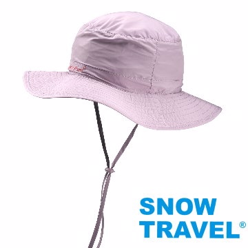 [Snow Travel抗UV透氣快乾戶外輕量休閒帽AH-23淺紫(可折疊收納)